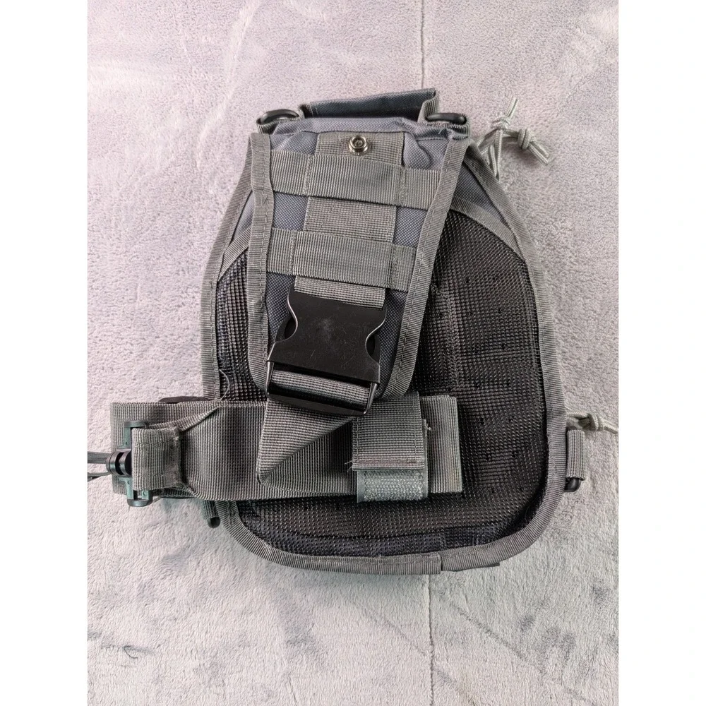 Trout Unlimited Tactical Sling Bag Olive Gray Fishing Crossbody MOLLE Pack
